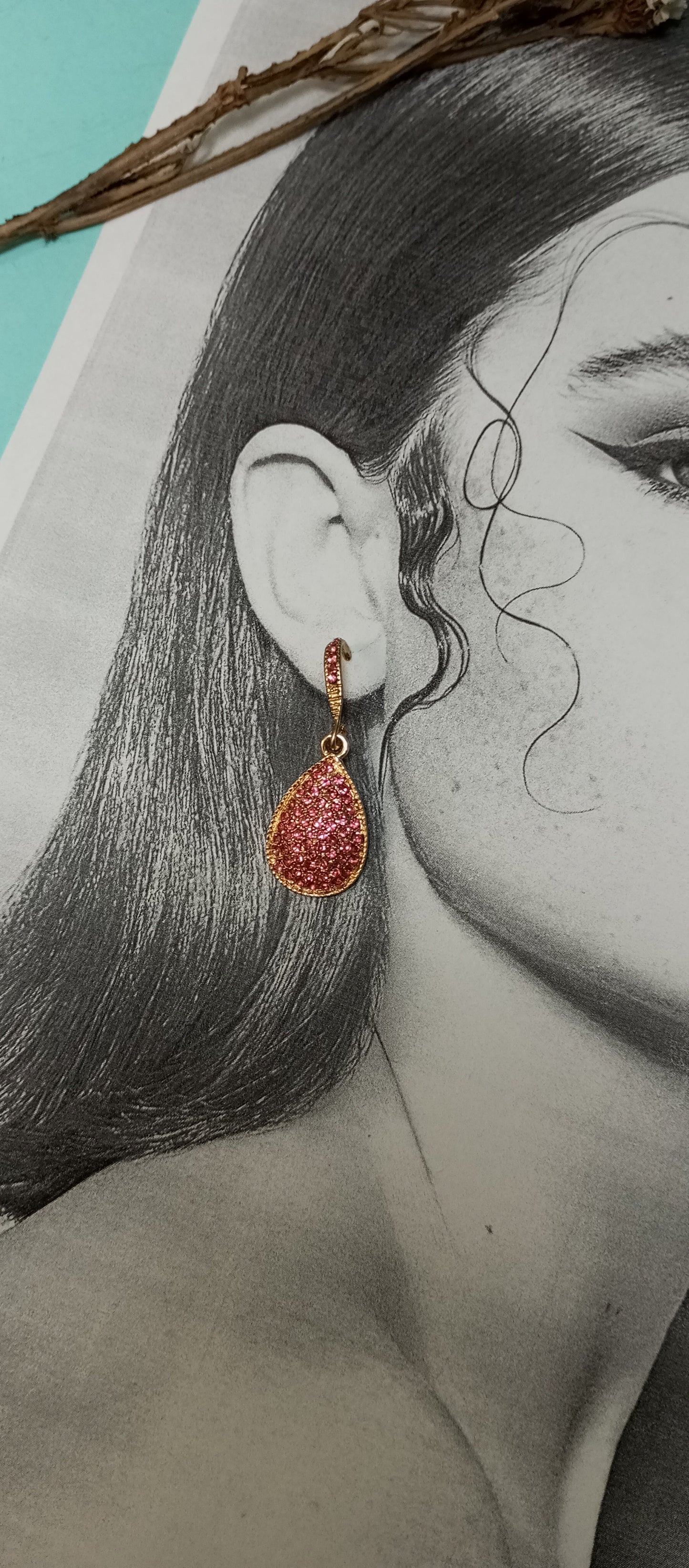 Blush drop sparkle